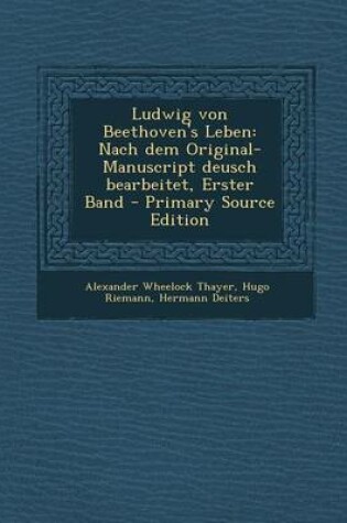 Cover of Ludwig Von Beethoven's Leben