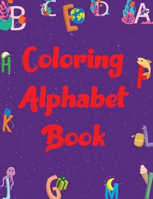 Book cover for coloring alphabet book