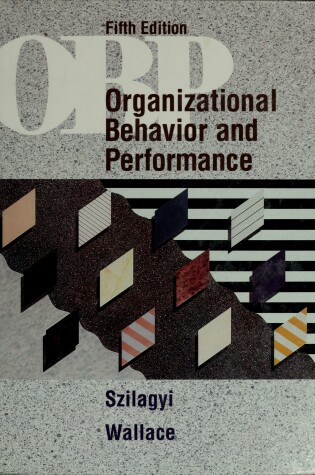 Cover of Organizational Behaviour and Performance