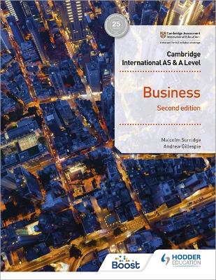 Book cover for Cambridge International AS & A Level Business Second Edition