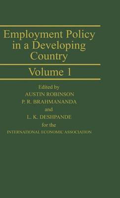 Book cover for Employment Policy in a Developing Country: A Case-study of India