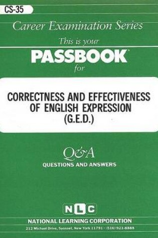 Cover of CORRECTNESS & EFFECTIVENESS OF ENGLISH EXPRESSION