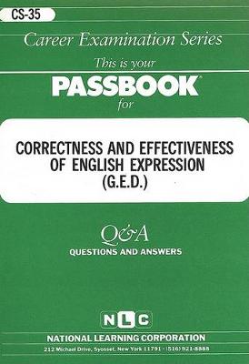 Book cover for CORRECTNESS & EFFECTIVENESS OF ENGLISH EXPRESSION