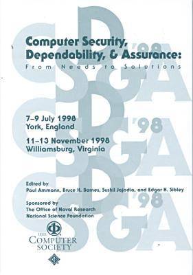 Book cover for Computer Security, Dependability and Assurance (Csda '98), 1998 [Postproceedings]