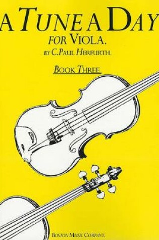 Cover of A Tune A Day For Viola Book Three