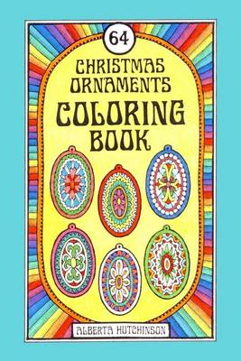 Book cover for 64 Christmas Ornaments Coloring Book