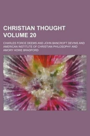 Cover of Christian Thought Volume 20