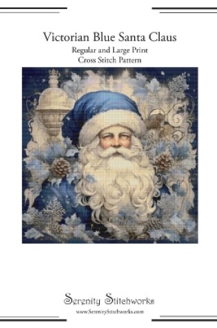 Cover of Victorian Blue Santa Claus Cross Stitch Pattern