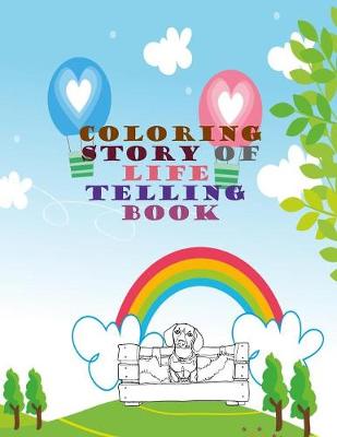 Book cover for Coloring Story of life telling book