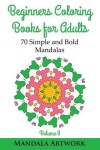 Book cover for Beginners Coloring Books for Adults - Volume 9