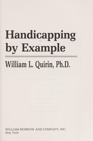 Cover of Handicapping by Example