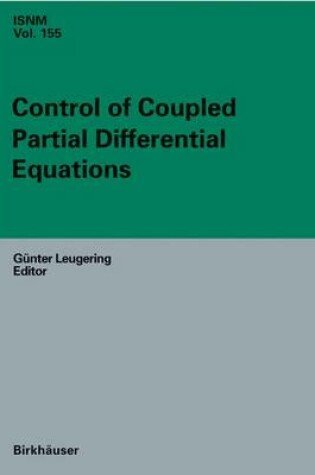 Cover of Control of Coupled Partial Differential Equations