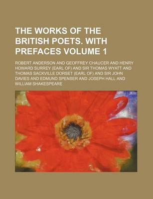 Book cover for The Works of the British Poets. with Prefaces Volume 1