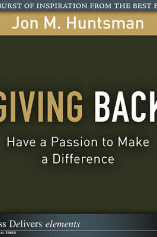 Cover of Giving Back