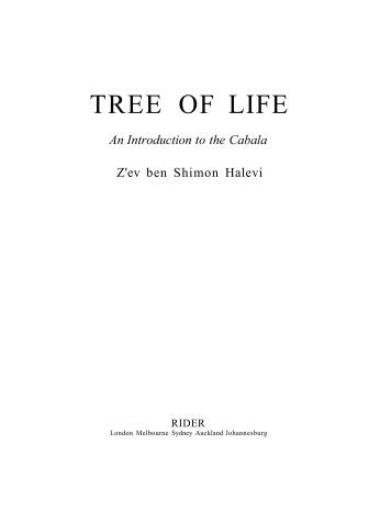 Book cover for Tree of Life: Introduction to the Kabbalah