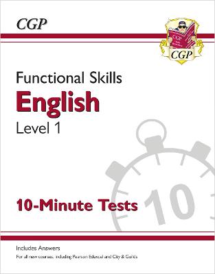 Book cover for Functional Skills English Level 1 - 10 Minute Tests