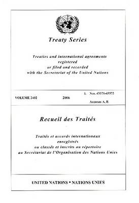 Book cover for Treaty Series 2402 I