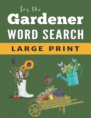 Book cover for Word Search Puzzle Book For Gardeners