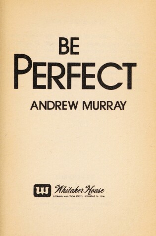 Cover of How to be Perfect