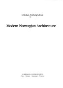 Book cover for Modern Norwegian Architecture