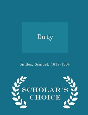 Book cover for Duty - Scholar's Choice Edition