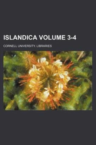 Cover of Islandica Volume 3-4