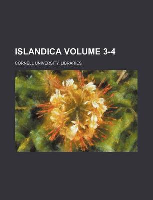 Book cover for Islandica Volume 3-4