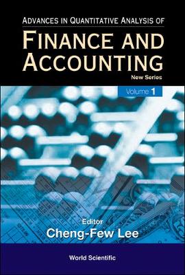 Cover of Advances In Quantitative Analysis Of Finance And Accounting - New Series