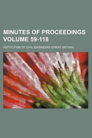 Cover of Minutes of Proceedings Volume 59-118