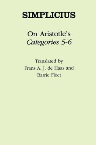 Cover of On Aristotle's "Categories 5-6"