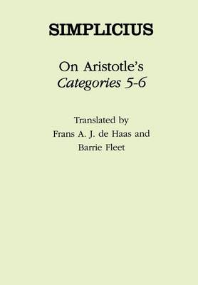 Book cover for On Aristotle's "Categories 5-6"