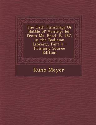 Book cover for The Cath Finntraga or Battle of Ventry