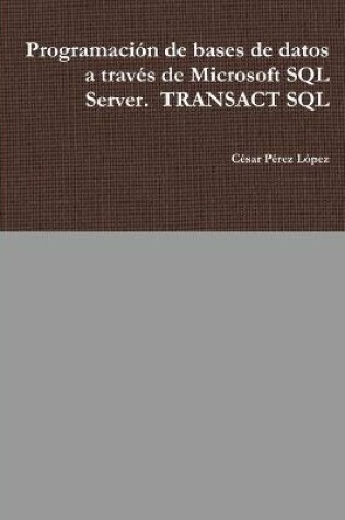 Cover of Programación de bases de datos a través de Microsoft SQL Server. TRANSACT SQL