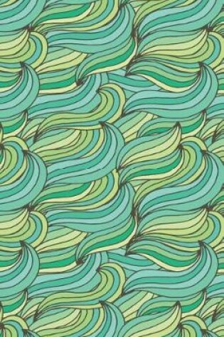 Cover of Bullet Journal Abstract Waves Greens