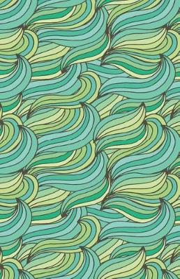 Book cover for Bullet Journal Abstract Waves Greens