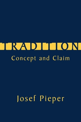 Book cover for Tradition - Concept and Claim