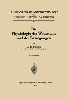 Book cover for Die Physiologie des Wachstums und der Bewegungen