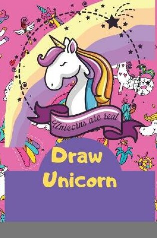 Cover of Cute How To Draw Unicorn book for kids