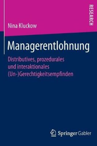 Cover of Managerentlohnung