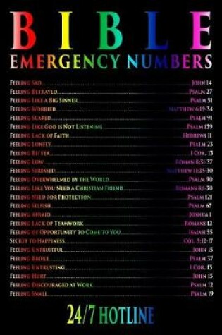 Cover of Bible Emergency Numbers 24/7 Hotline