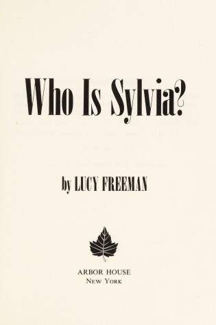 Cover of Who is Sylvia?