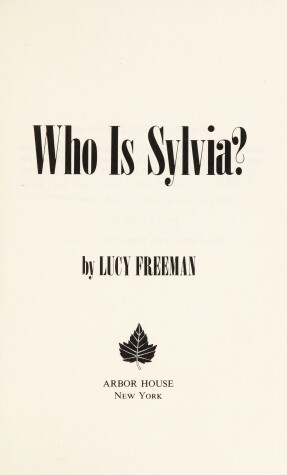 Book cover for Who is Sylvia?