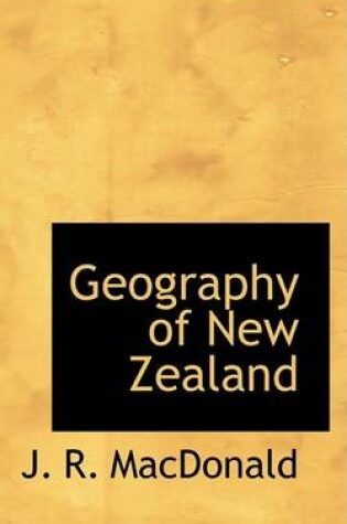 Cover of Geography of New Zealand