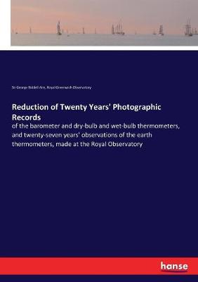 Book cover for Reduction of Twenty Years' Photographic Records