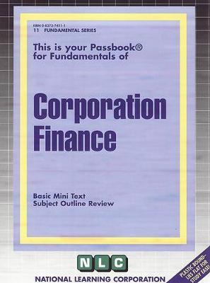 Book cover for CORPORATION FINANCE