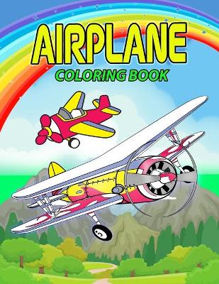 Book cover for Airplane Coloring Book