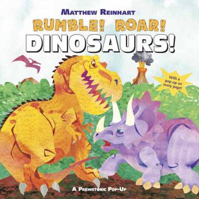 Book cover for Rumble! Roar! Dinosaurs!