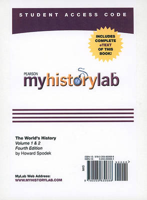 Book cover for MyLab History with Pearson eText -- Standalone Access Card -- for The World's History, Volumes 1 and 2