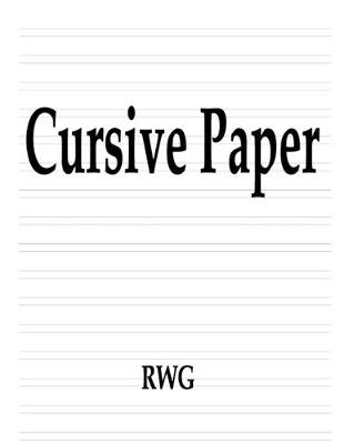 Book cover for Cursive Paper