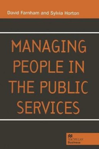 Cover of Managing People in the Public Services